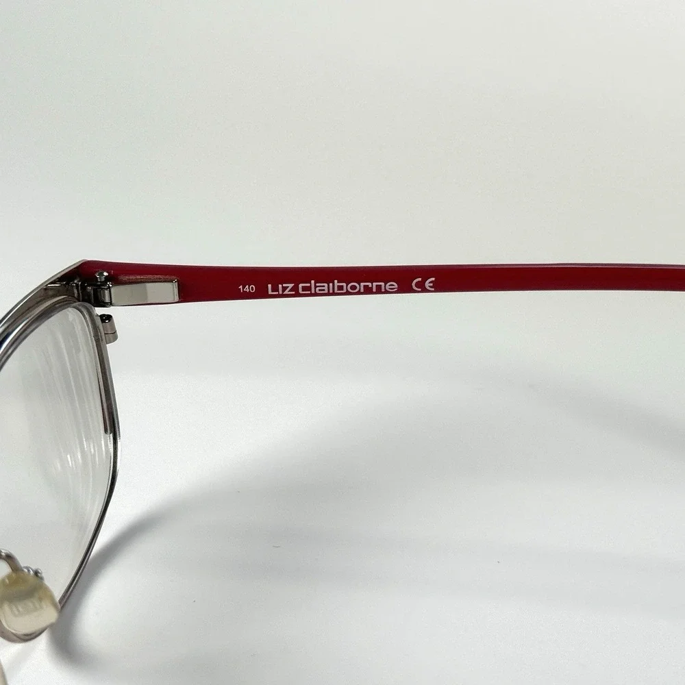 LIZ CLAIBORNE L644 G1C Eyeglasses Frame Only 50-16-140 Red Full Rim‎ Womens